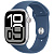 Apple Watch Series 10, 46 мм, корпус из алюминия цвета серебристый, спортивный ремешок Denim Sport B